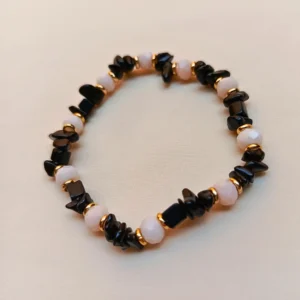 Pulseras-Aretes-con-Exclusivas-Piedras-picadas-Amatista-Negro-y-Rosa-Naturales-pulsera