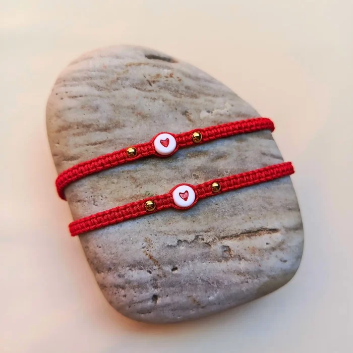 pulseras-para-compartir-pareja-rojo-corazones